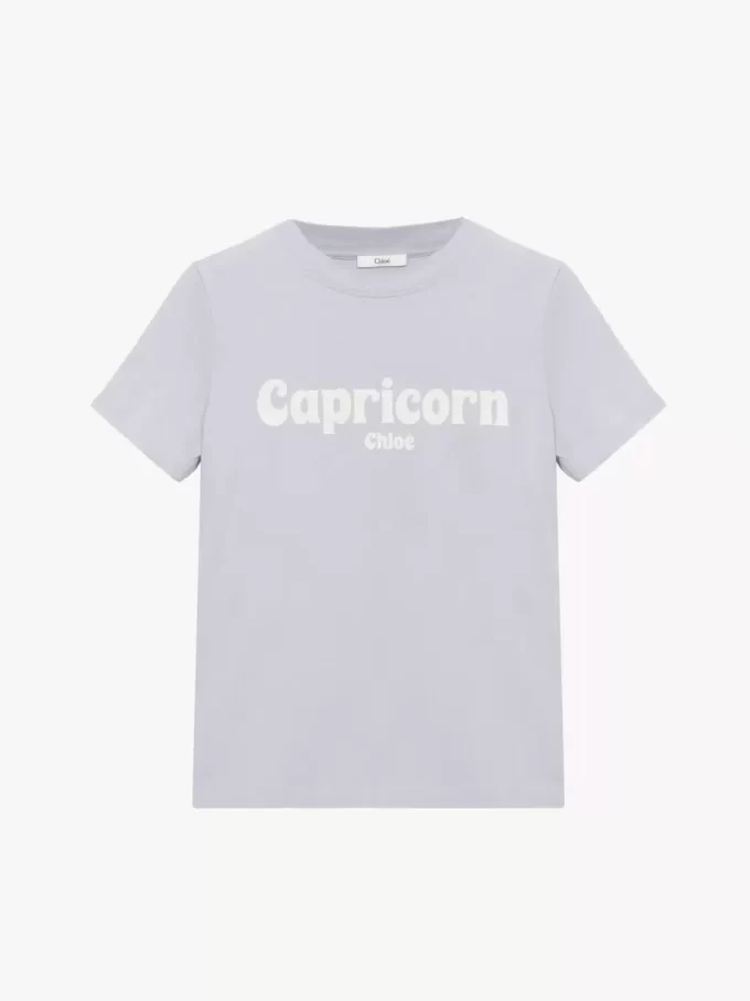 Koszulka niemowlęca Capricorn T-shirt z bawełnianej dzianiny Koszulka niemowlęca Capricorn T-shirt z bawełnianej dzianiny