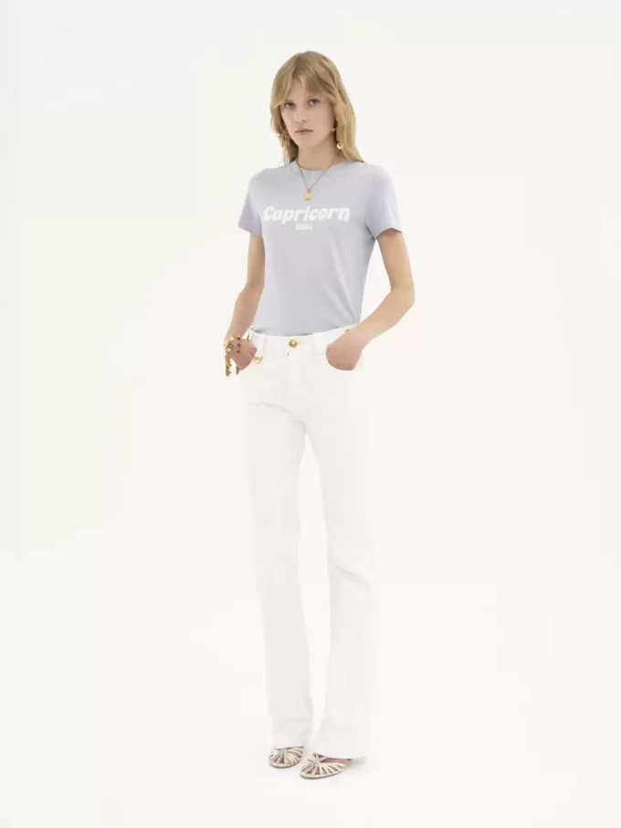 Koszulka niemowlęca Capricorn T-shirt z bawełnianej dzianiny Koszulka niemowlęca Capricorn T-shirt z bawełnianej dzianiny
