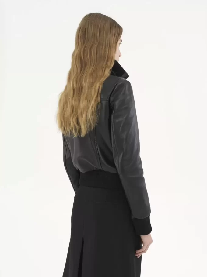 Krótki blouson ze skóry