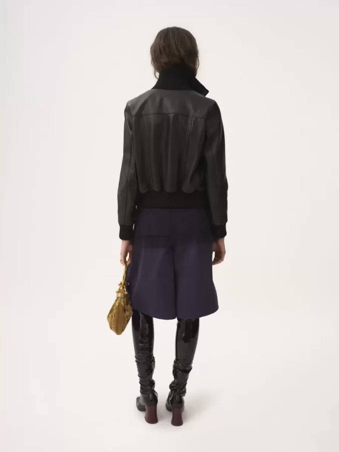 Krótki blouson ze skóry