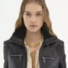 Krótki blouson ze skóry