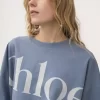 Krótki T-shirt z logo w kształcie pudełka, wykonany z bawełnianej dzianiny Krótki T-shirt z logo w kształcie pudełka, wykonany z bawełnianej dzianiny