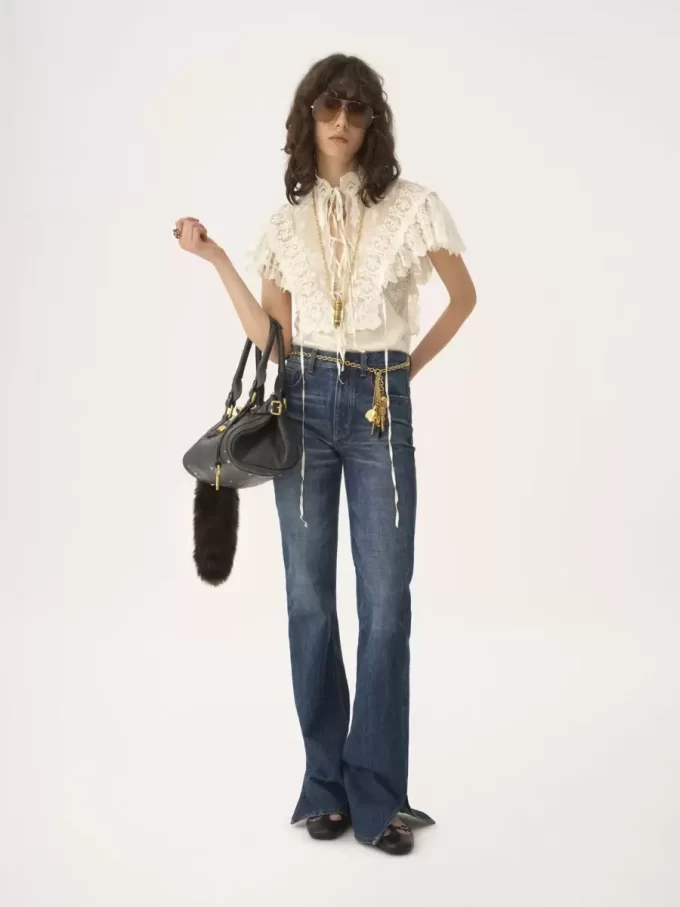 Proste jeansy z denimu Proste jeansy z denimu