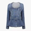 Kurtka jeździecka z baskinką w kolorze denim Kurtka jeździecka z baskinką w kolorze denim