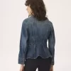 Kurtka jeździecka z baskinką w kolorze denim Kurtka jeździecka z baskinką w kolorze denim