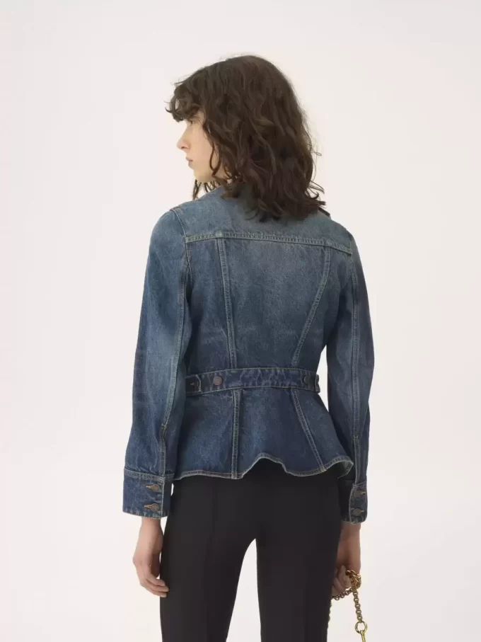 Kurtka jeździecka z baskinką w kolorze denim Kurtka jeździecka z baskinką w kolorze denim