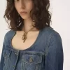 Kurtka jeździecka z baskinką w kolorze denim Kurtka jeździecka z baskinką w kolorze denim