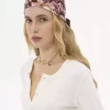 Kwadratowy szal Chloé Roses z jedwabnego twillu