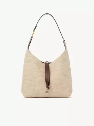 Mała torba typu hobo Marcie z włókien imitujących rafię