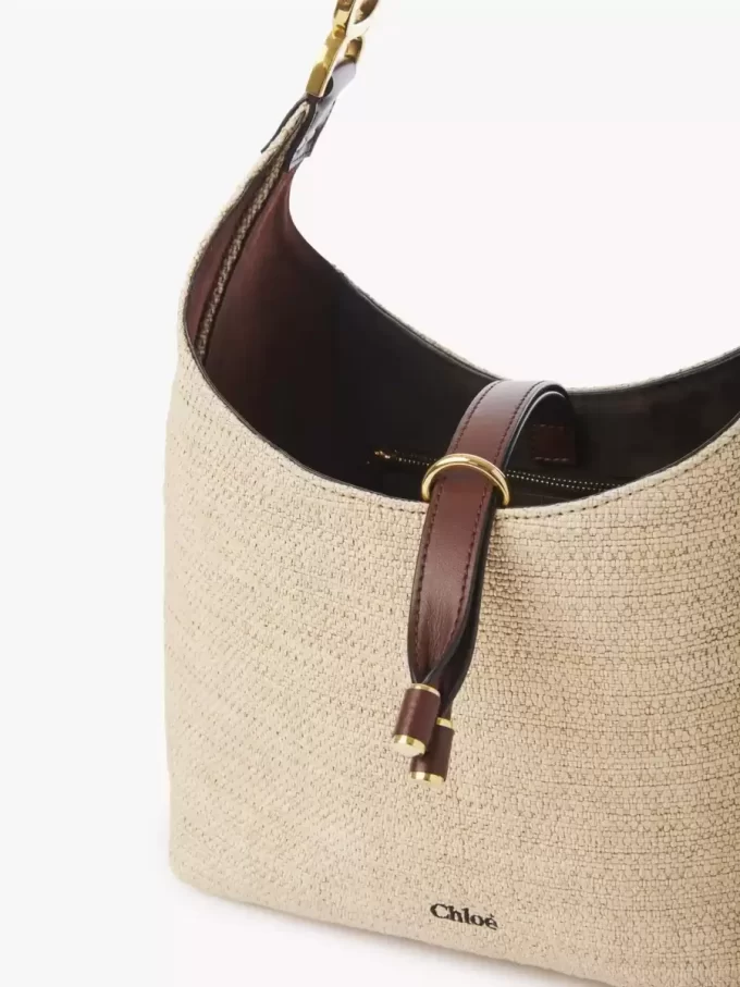 Mała torba typu hobo Marcie z włókien imitujących rafię