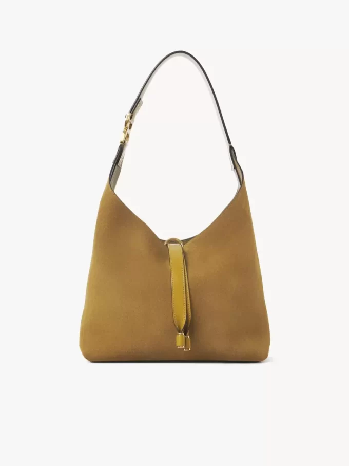 Mała torba typu hobo Marcie ze skóry zamszowej Mała torba typu hobo Marcie ze skóry zamszowej