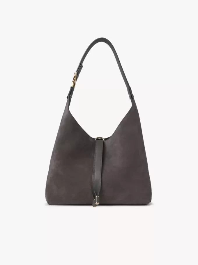 Mała torba typu hobo Marcie ze skóry zamszowej Mała torba typu hobo Marcie ze skóry zamszowej