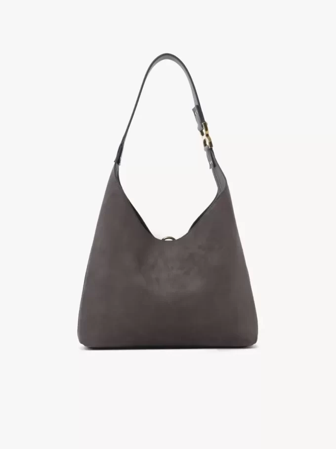 Mała torba typu hobo Marcie ze skóry zamszowej Mała torba typu hobo Marcie ze skóry zamszowej