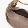 Mała torba typu hobo z bransoletką w kształcie węża ze skóry licowej Mała torba typu hobo z bransoletką w kształcie węża ze skóry licowej