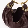 Mała torba typu hobo z bransoletką ze skóry licowej Mała torba typu hobo z bransoletką ze skóry licowej