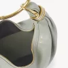 Mała torba typu hobo z bransoletką ze skóry licowej Mała torba typu hobo z bransoletką ze skóry licowej