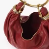 Mała torba typu hobo z bransoletką ze skóry licowej Mała torba typu hobo z bransoletką ze skóry licowej