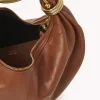 Mała torba typu hobo z bransoletką ze skóry licowej Mała torba typu hobo z bransoletką ze skóry licowej