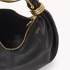 Mała torba typu hobo z bransoletką ze skóry licowej Mała torba typu hobo z bransoletką ze skóry licowej