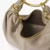 Mała torba typu hobo z bransoletką ze skóry licowej Mała torba typu hobo z bransoletką ze skóry licowej