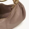 Mała torba typu hobo z bransoletką ze skóry licowej Mała torba typu hobo z bransoletką ze skóry licowej