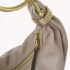 Mała torba typu hobo z bransoletką ze skóry licowej Mała torba typu hobo z bransoletką ze skóry licowej