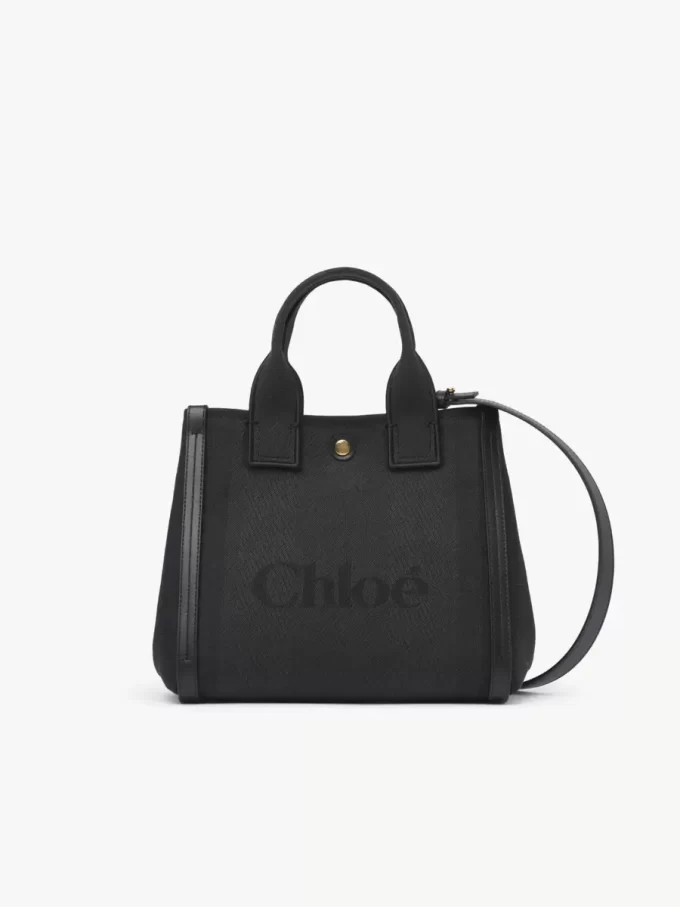 Mała torba typu tote Chloé Carry z płótna Mała torba typu tote Chloé Carry z płótna