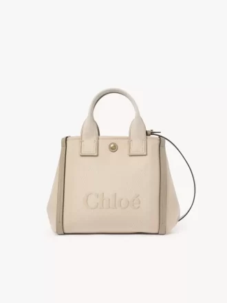 Mała torba typu tote Chloé Carry z płótna Mała torba typu tote Chloé Carry z płótna