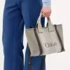 Mała torba typu tote Chloé Carry z płótna Mała torba typu tote Chloé Carry z płótna