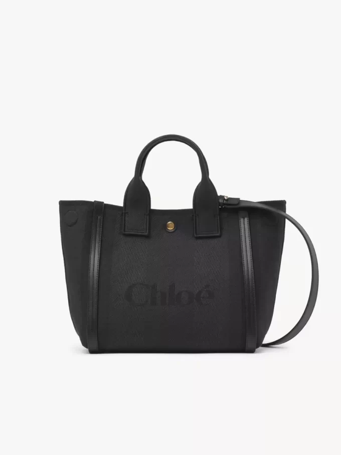 Mała torba typu tote Chloé Carry z płótna Mała torba typu tote Chloé Carry z płótna