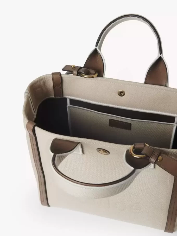 Mała torba typu tote Chloé Carry z płótna Mała torba typu tote Chloé Carry z płótna