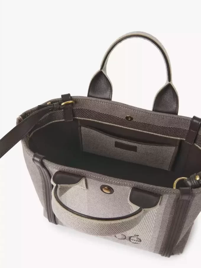 Mała torba typu tote Chloé Carry z płótna Mała torba typu tote Chloé Carry z płótna