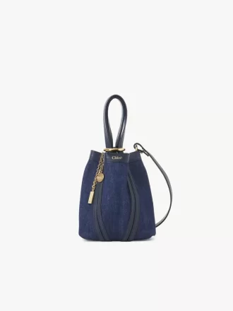 Mała torba typu tote Chloé Spin z denimu