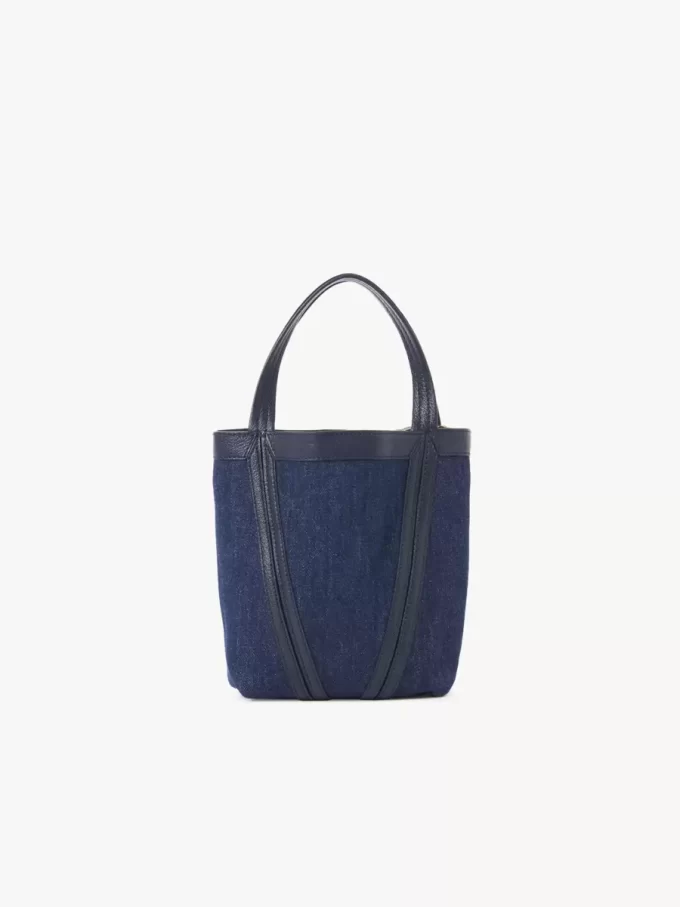 Mała torba typu tote Chloé Spin z denimu Mała torba typu tote Chloé Spin z denimu