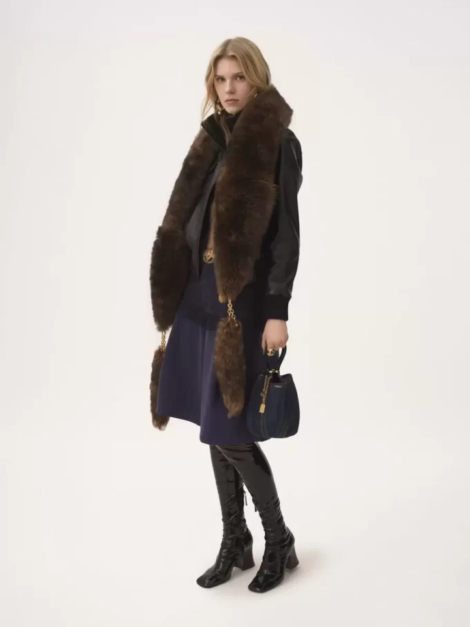 Mała torba typu tote Chloé Spin z denimu Mała torba typu tote Chloé Spin z denimu