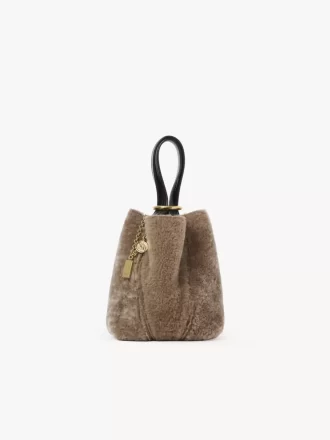 Mała torba typu tote Chloé Spin z owczej skóry