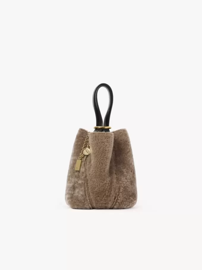 Mała torba typu tote Chloé Spin z owczej skóry Mała torba typu tote Chloé Spin z owczej skóry