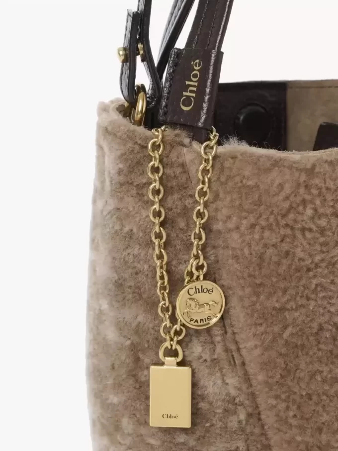 Mała torba typu tote Chloé Spin z owczej skóry Mała torba typu tote Chloé Spin z owczej skóry