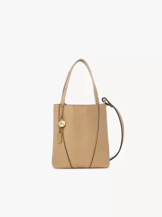Mała torba typu tote Chloé Spin ze skóry licowej