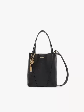 Mała torba typu tote Chloé Spin ze skóry licowej