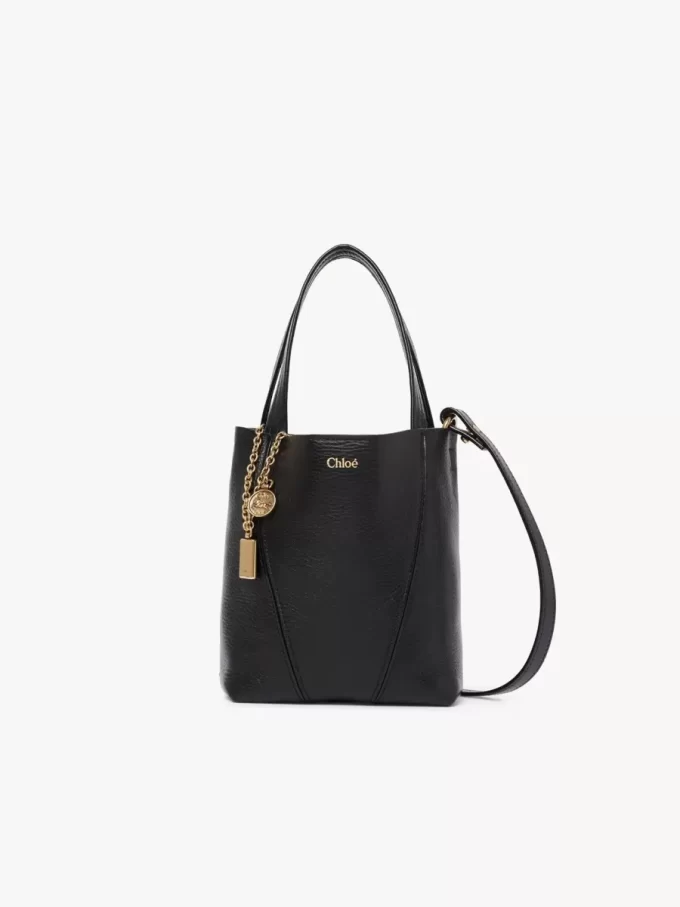 Mała torba typu tote Chloé Spin ze skóry licowej Mała torba typu tote Chloé Spin ze skóry licowej