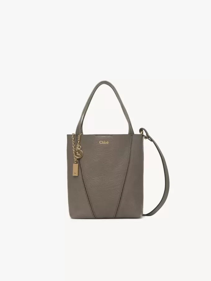 Mała torba typu tote Chloé Spin ze skóry licowej Mała torba typu tote Chloé Spin ze skóry licowej