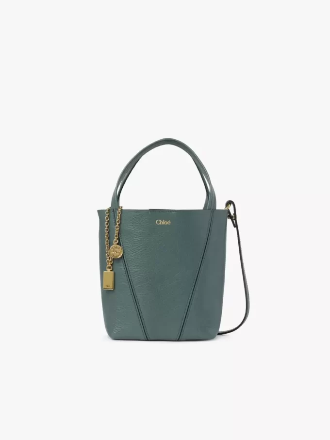 Mała torba typu tote Chloé Spin ze skóry licowej Mała torba typu tote Chloé Spin ze skóry licowej