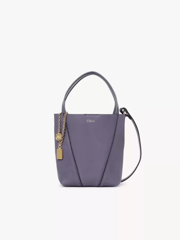 Mała torba typu tote Chloé Spin ze skóry licowej Mała torba typu tote Chloé Spin ze skóry licowej