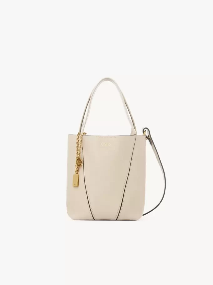 Mała torba typu tote Chloé Spin ze skóry licowej Mała torba typu tote Chloé Spin ze skóry licowej