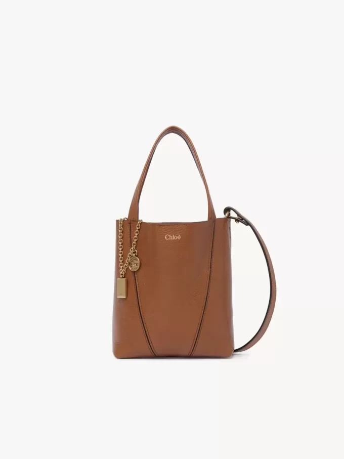 Mała torba typu tote Chloé Spin ze skóry licowej Mała torba typu tote Chloé Spin ze skóry licowej