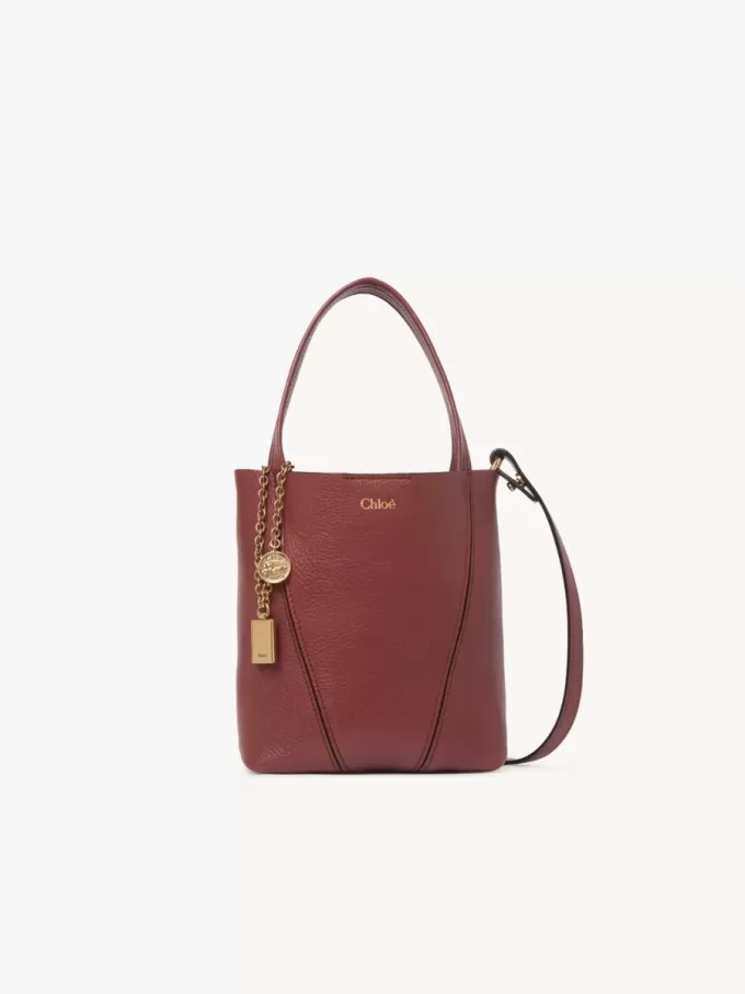 Mała torba typu tote Chloé Spin ze skóry licowej Mała torba typu tote Chloé Spin ze skóry licowej