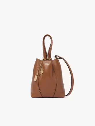 Mała torba typu tote Chloé Spin ze skóry licowej