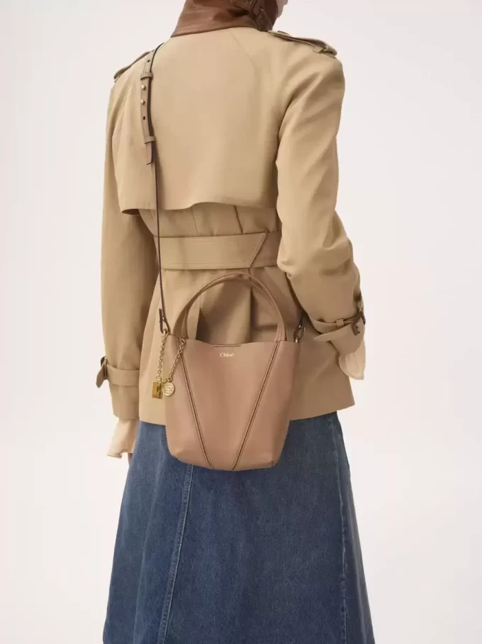 Mała torba typu tote Chloé Spin ze skóry licowej Mała torba typu tote Chloé Spin ze skóry licowej