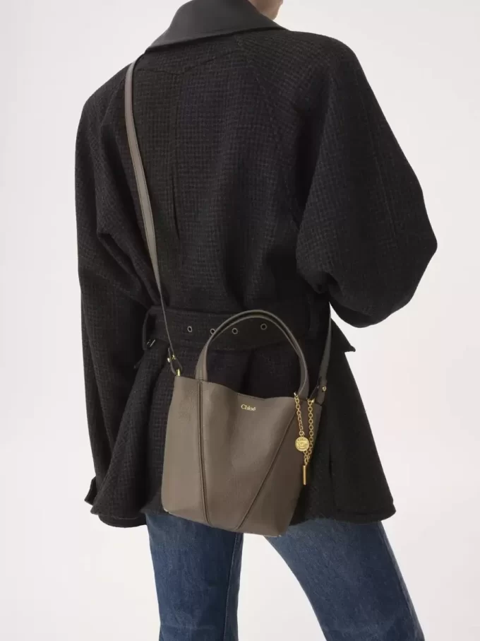 Mała torba typu tote Chloé Spin ze skóry licowej Mała torba typu tote Chloé Spin ze skóry licowej